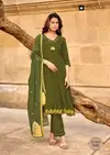 Sairaa By Kadlee Muslin Anarkali Kurti With Bottom Dupatta
